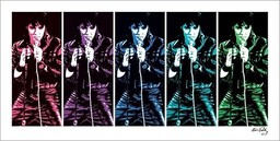 Elvis Presley Druki artystyczne, wielokolorowe, 50 x 100