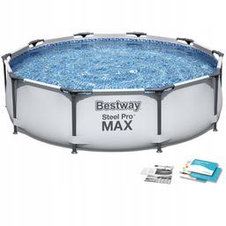 Basen Stelażowy Ogrodowy Rodzinny 305x76 Bestway Zestaw 4w1