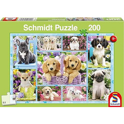 Welpen. Puzzle 200 Teile
