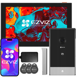 Wideodomofon Ezviz 2-żyłowy WiFi Aplikacja Furtka Brama Breloki