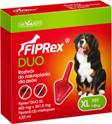 VET-AGRO Fiprex DUO XL >40kg roztwór dla psów