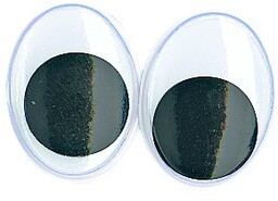 Rayher 8919300 plastikowe ruchome oczka do klejenia, worek
