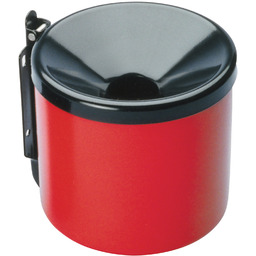 Popielniczka ścienna samogasnąca do wnętrza na zewnątrz czerwona