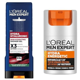 L''Oréal Men Expert 2 produkty Hydra Hyaluronic Żel