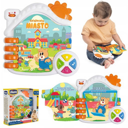 CHICCO INTERAKTYWNA KSIĄŻKA KSIĄŻECZKA DLA DZIECI DWUJĘZYCZNA