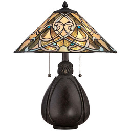 Elstead Lighting Orientalna LAMPA stołowa QZ-INDIA-TL Elstead QUOIZEL