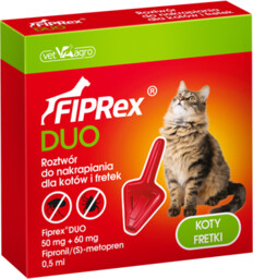 VET-AGRO Fiprex DUO 0,5ml roztwór dla kotów
