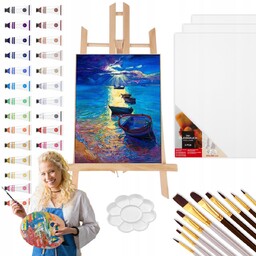 Zestaw Do Malowania Artystyczny Farby Sztaluga Xxl