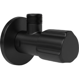 Rea Zawór kątowy 02 1/2" x 3/8" Czarny