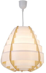 Lumes Drewniana lampa wisząca kokon - V040-Belumi