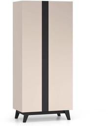 Szafa dwudrzwiowa FRESHION 01 90cm Kaszmir, czarny