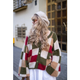 Pakamera Kardigan Arletta, krata, super kid moher TYLKO