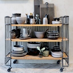Regał Na Kółkach Chic Antique Industrialny A