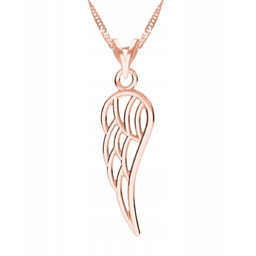 Naszyjnik Pozłacany ze Skrzydłem Skrzydełkiem Skrzydło Wing SREBRO
