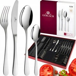 Gerlach Zestaw Sztućców Komplet Obiadowy Na 12OS Flow
