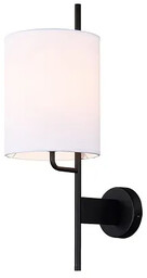 Lumes Kinkiet czarny z białym abażurem 4X V042