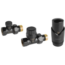 Zestaw termostatyczny prosty czarny