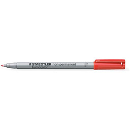 Foliopis zmywalny F czerwony Lumocolor Staedtler