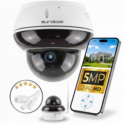 Kamera Ip WiFi Zewnętrzna Obrotowa Kopułka 5MPx Audio