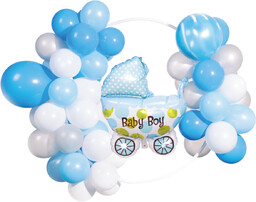 Zestaw balonów Baby Boy girlanda Niebieska