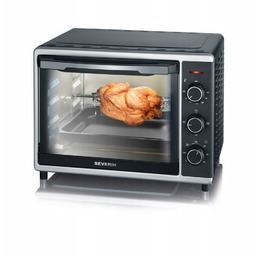 Mini Piekarnik 30L Termoobieg Rożen 1600W Czarny Severin