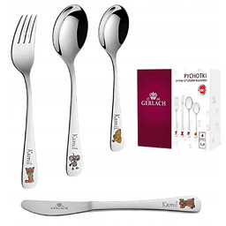 Sztućce dla dzieci Gerlach z grawerem –