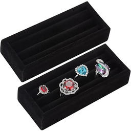 Valyria Aksamitny organizer na małe pierścionki, zestaw 2