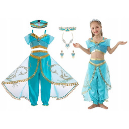 Strój Przebranie Arabska Dubajska Księżniczka Jasmina Dżasmina 104