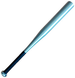 Aluminiowy kij baseballowy 30 cale srebrny