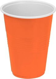 Algon Zestaw 250 cm3 pomarańczowych szklanek 25 szt.