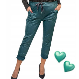 Spodnie gnieciuchy lycra skóra skórki XL 2XL 42
