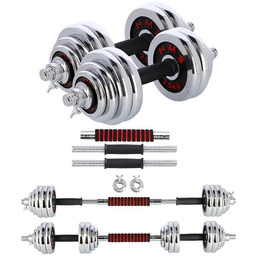 HMS, Sztanga w walizce, kolorowe SKC20, 2x10 kg