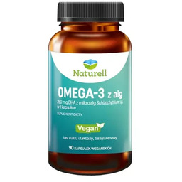 Naturell Omega-3 z alg, 90 kapsułek (data ważności: