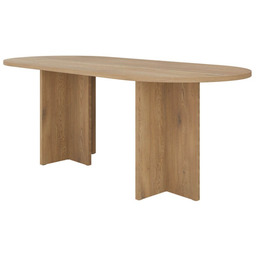 Stół owalny LOEN 204x90 cm Dąb cremona