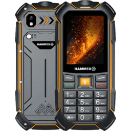 Telefon komórkowy HAMMER Boost 2 LTE Czarno-pomarańczowy