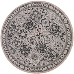 Dywan okrągły zewnętrzny Indoor and Outdoor KF87A brown