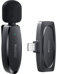 Yesido Bezprzewodowy mikrofon na klipsie Lavalier Mic, Lightning,
