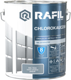 RAFIL Emalia chlorokauczukowa szary ciemny RAL7046 10L