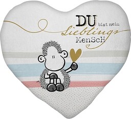 Sheepworld Pluszowa poduszka z motywem człowieka pluszowa poduszka
