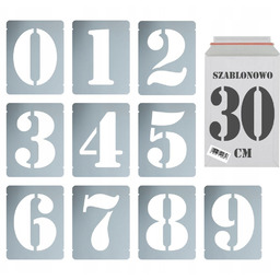 Szablony malarskie wielorazowe zestaw cyfr do malowania Cyfry
