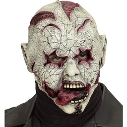 Widmann 00846 - Maska Horror Clown, Zombie, Halloween,