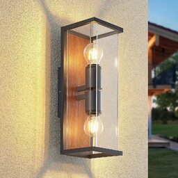 Zewnętrzna Lampa Lucande, Elwin, ściemnialny, czarny, metal, nowoczesny
