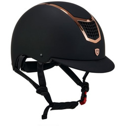 EQUESTRO Kask Eclipse Plain Matt - black/rose gold