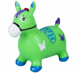Skoczek Gumowy Konik Muzyka Ef. Świetlne 58Cm Zielony