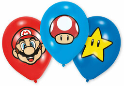 Balony urodzinowe Super Mario Bros - 27,5 cm