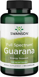 SWANSON Full Spectrum Guarana 500mg 100caps