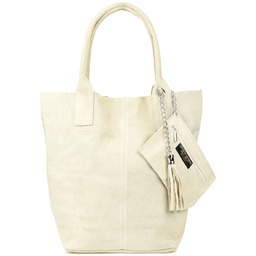 Torebka skórzana zamszowa worek duża A4 z saszetką