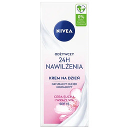 NIVEA Odżywczy krem na dzień 24H nawilżenia cera