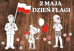 Zestaw Dzień Flagi- wycinanka z kartonu