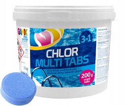 Chlor Tabletki Multi Multifunkcyjne Do Basenu 3w1 3kg